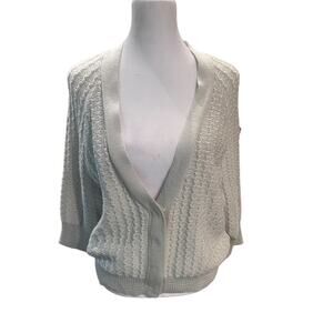 ST John Knit Cardigan Off White Size Medium